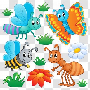 Insect Cartoon Clip Art - Drawing - Insects Transparent PNG