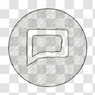 Comment Icon Full Message - Metal - Silver Transparent PNG
