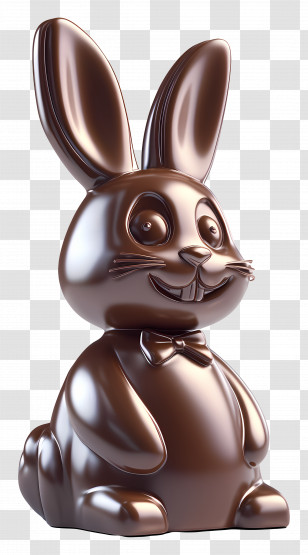 Chocolate Bunny - Delicious Chocolate Bunny For Easter Transparent PNG