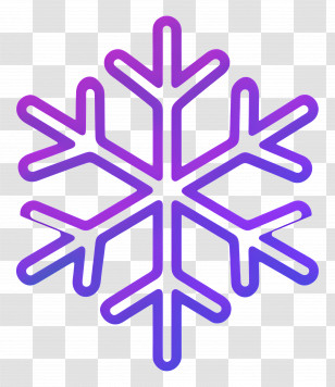 Snowflake Icon - Purple Snowflake Illustration Transparent PNG