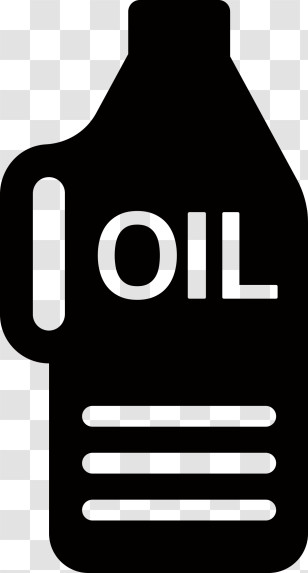 Icon - Black Oil Can Transparent PNG