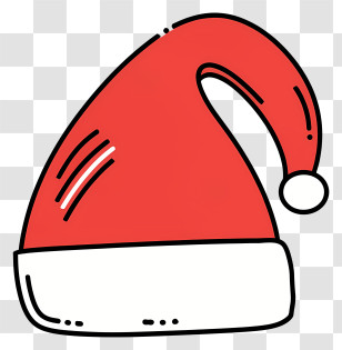 Santa Claus Hat - Santa Claus Hat Cartoon For Christmas Festivities Transparent PNG