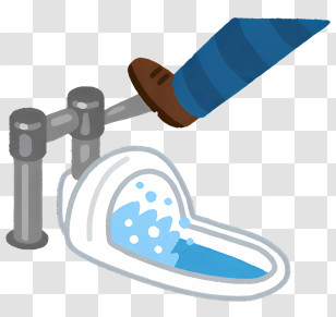 Toilet - Boot In Urinal Illustration Transparent PNG