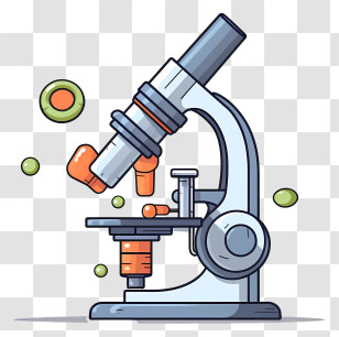Cartoon Microscope - Cartoon Microscope Illustration Transparent PNG