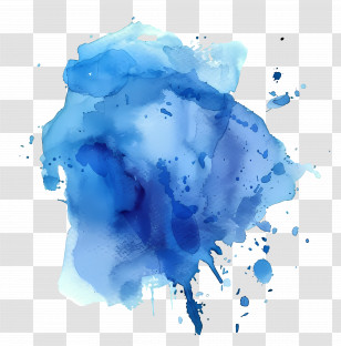 Blue Background - Abstract Blue Watercolor Splash Transparent PNG