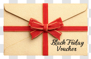 Black Friday Voucher - Black Friday Voucher Envelope Transparent PNG