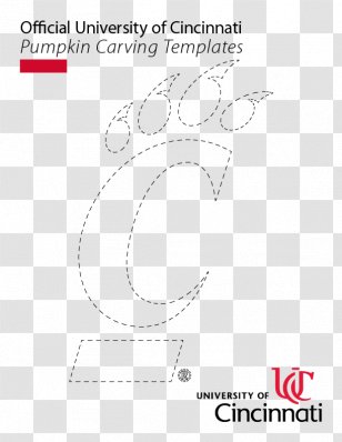 University Of Cincinnati Afghan Weaving Black White - Carving Patterns Transparent PNG