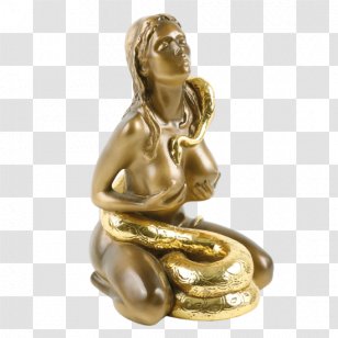 Hygieia Minoan Snake Goddess Figurines Greek Mythology Fortuna - Figurine Transparent PNG