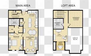 House Loft Interior Design Services Studio Apartment - Diagram Transparent PNG