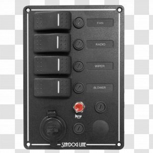 Electrical Switches Electronic Component Electronics Pull Switch Fuse - Blue Sea Systems - Rocker Box Transparent PNG