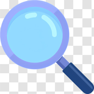 Icon - Blue Magnifying Glass Icon Transparent PNG