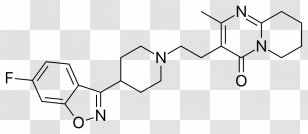 Risperidone Atypical Antipsychotic Pharmaceutical Drug Paliperidone - Silhouette - Structure Of Liquids And Glasses Transparent PNG
