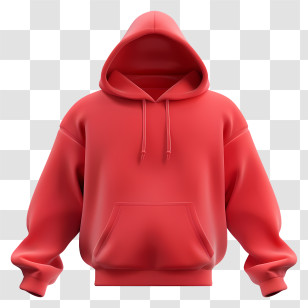 Hoodie - Stylish Red Hoodie Sweatshirt Transparent PNG