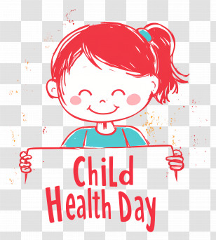Child Health Day - Child Health Day Sign Transparent PNG
