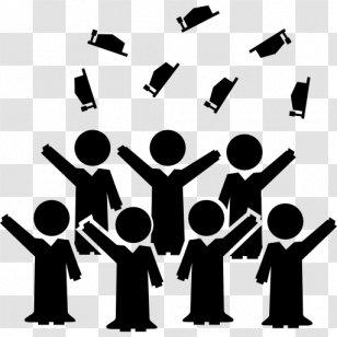 Graduation Ceremony Square Academic Cap Student Diploma - Social Group - Graduates Transparent PNG