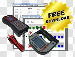 Battery Tester Data Logger Voltmeter Software Testing - Electronics - Hydrometer Transparent PNG