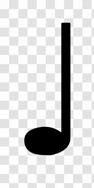 Quarter Note Musical Rest Notation Eighth - Silhouette Transparent PNG
