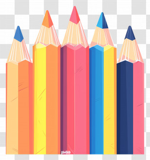 Pencil - Illustration Of Colorful Pencils For Artists Transparent PNG