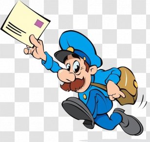 Mail Carrier Royalty-free - Human Behavior - Vehicle Transparent PNG