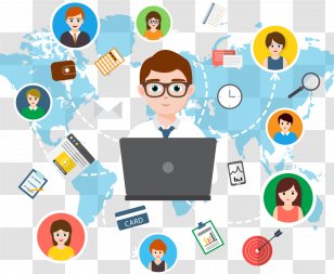 World Map Business-to-Business Service Social Media Marketing - Foreign Networking Sites Transparent PNG