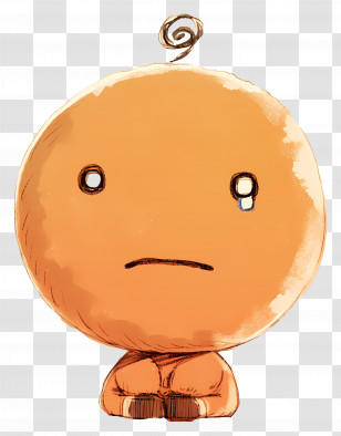 Kogepan - Sad Cartoon Ball Character Crying Transparent PNG