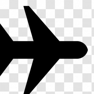 Airplane - Monochrome - Aircraft Icon Transparent PNG