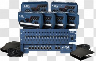 Digital Audio Aviom Mixers Mixing Microphone - Electronics Transparent PNG