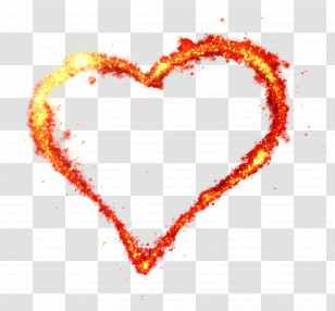 Love Background - Sparkling Heart Decoration Transparent PNG