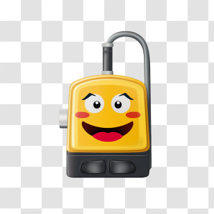 Fuel Pump - Smiling Cartoon Vacuum Cleaner Transparent PNG