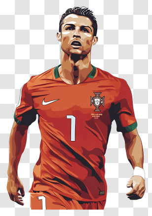 Cristiano Ronaldo - Dynamic Soccer Player In Action Transparent PNG