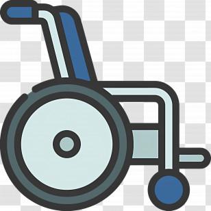 Wheelchair - Minimalistic Wheelchair Icon For Accessibility Transparent PNG