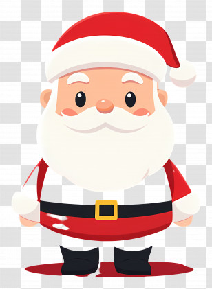Santa Claus - Jolly Cartoon Santa Claus Illustration Transparent PNG