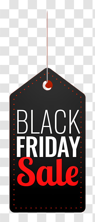 1 Black Friday - Black Friday Sale Tag Transparent PNG