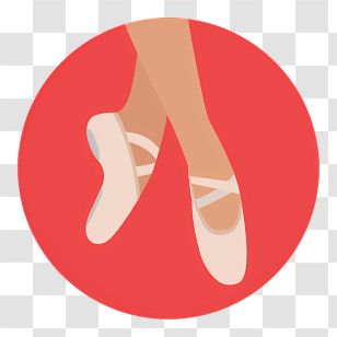Ballet Shoes Logo - White Ballet Shoes Illustration Transparent PNG