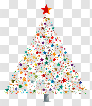 Christmas Tree - Star-Themed Christmas Tree Decoration Transparent PNG