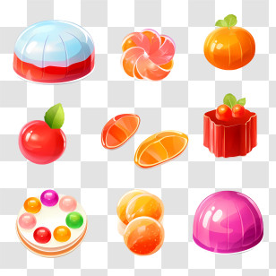National Candy Day - Colorful Candies And Sweets Illustration Transparent PNG
