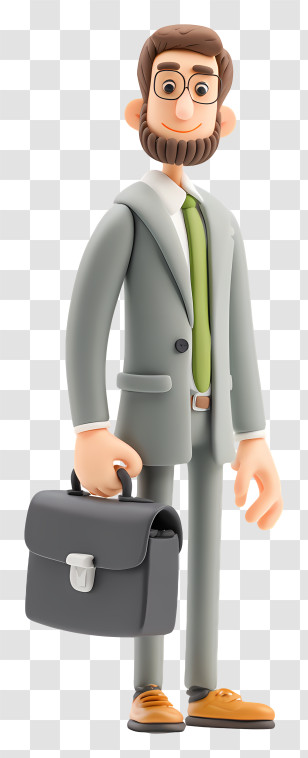 Businessman With Briefcase - Businessman With Briefcase Illustration Transparent PNG