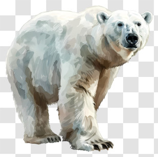 International Polar Bear Day - Realistic Illustration Of A Polar Bear Transparent PNG