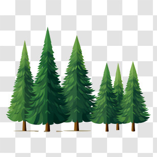 Christmas Tree - Pine Trees Forest Illustration Transparent PNG