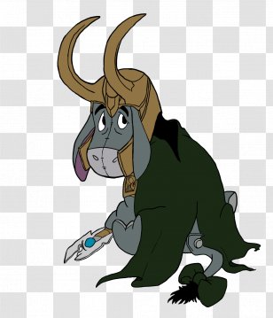 Hare Cattle Mammal Horse Illustration - Fictional Character - Eeyore Outline Transparent PNG