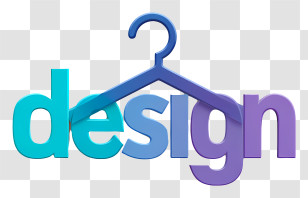 Design Logo - Design Wordmark With Hanger Transparent PNG