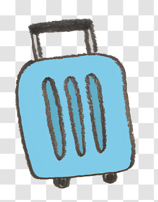 Blue Suitcase - Blue Suitcase For Travel Transparent PNG