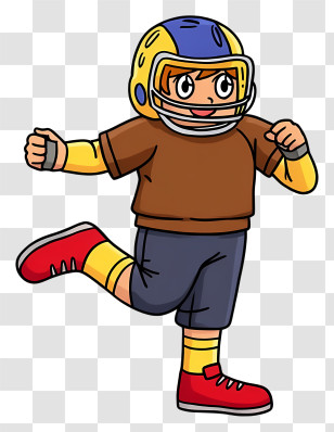 American Football Player - Energetic Football Player In Action Transparent PNG