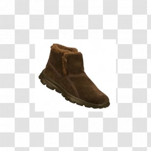Snow Boot Shoe Suede Walking - Outdoor - Brown Skechers Shoes For Women Transparent PNG