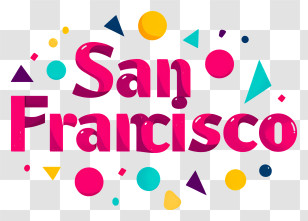 San Francisco - Colorful San Francisco Logo Transparent PNG