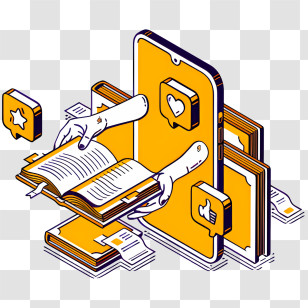 Icon - Digital Reading And Online Interaction Transparent PNG