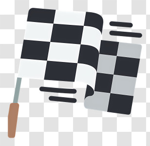 Racing Flags - Checkered Racing Flag Transparent PNG