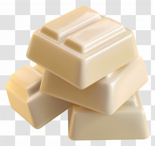 White Chocolate - White Chocolate Blocks For Desserts Transparent PNG