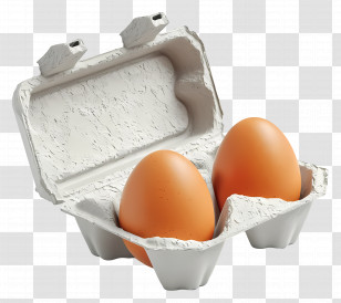Egg Carton - Brown Eggs In A Carton Container Transparent PNG
