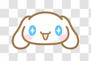 Cinnamoroll Head - Character With Sparkling Eyes Transparent PNG